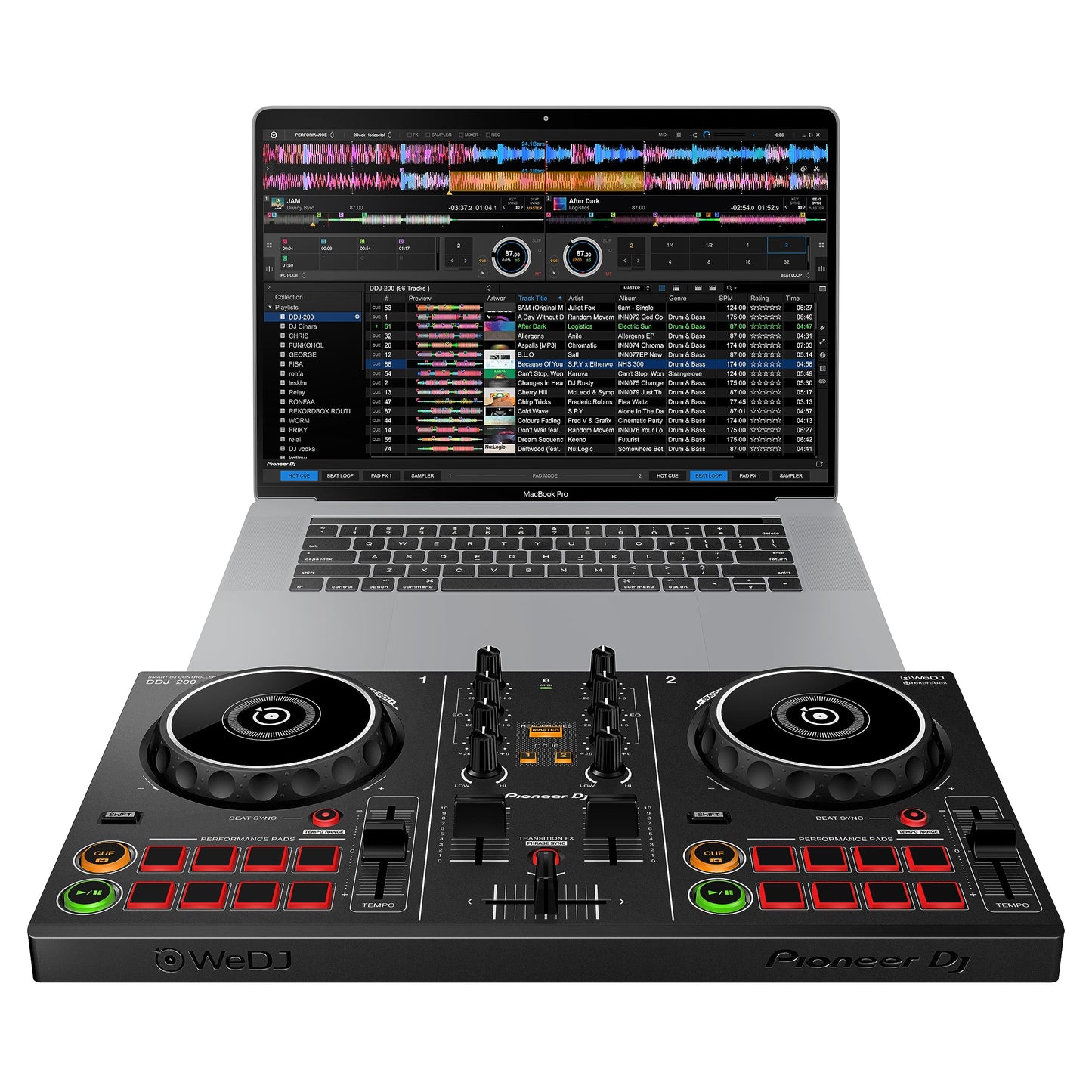 Pioneer DJ DDJ-200 2-Deck Rekordbox DJ Controller